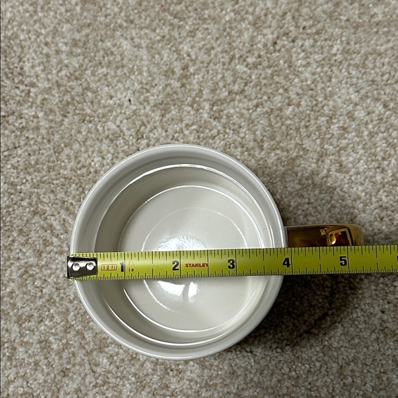 Letter “A” White Ceramic Floral Mug NWOT - Picture 7 of 7